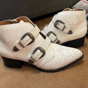 White booties